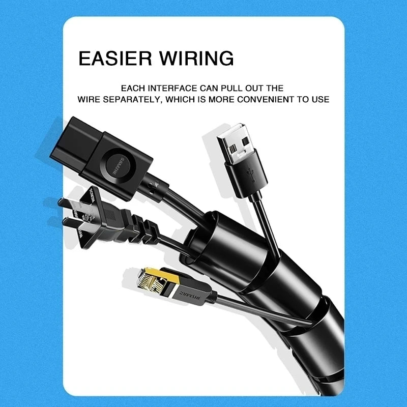 Spiral Cable Management Sleeve (1m & 2m)