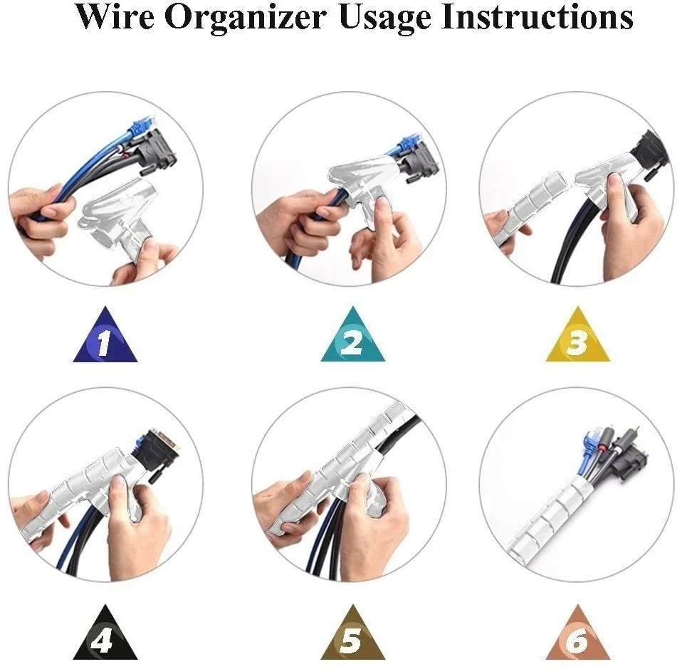Spiral Cable Management Sleeve (1m & 2m)
