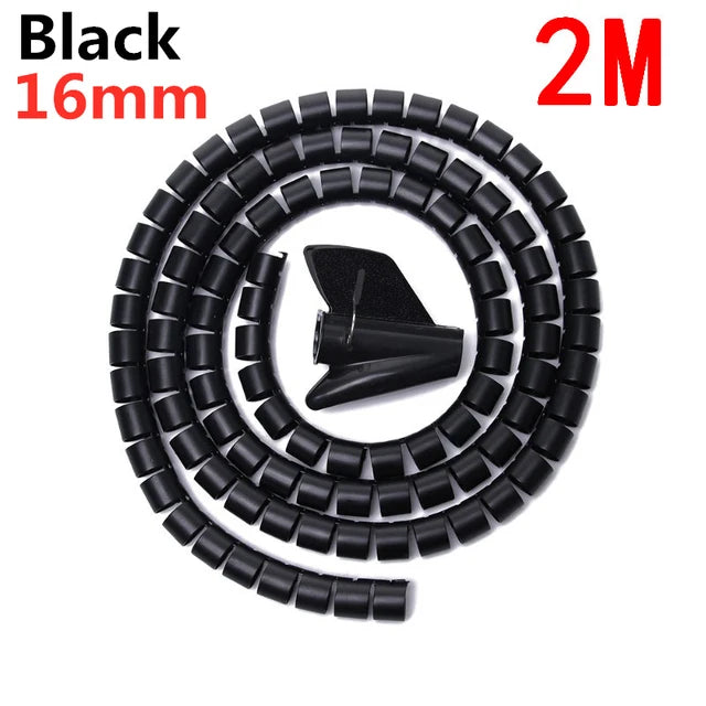 Spiral Cable Management Sleeve (1m & 2m)